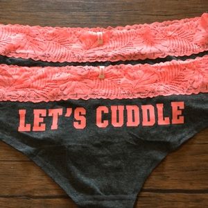 Victoria Secret “Let’s cuddle” underwear
